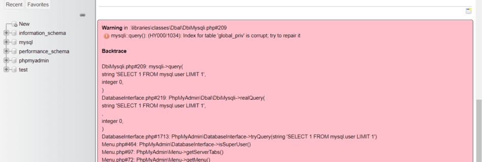 phpmyadmin-error
